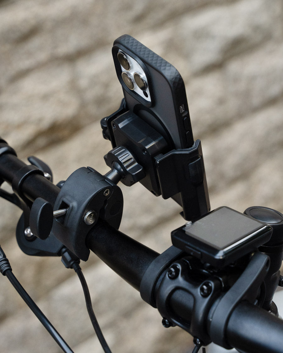 Bike Phone Mount for Bike with Quick-Release, [Camera Friendly] Motorcycle Phone Mount for iPhone 17-16-15-14-13-12-11 All Series, Galaxy S22/S23/S24/S25 Ultra, 2.4~3.54" Wide Phones